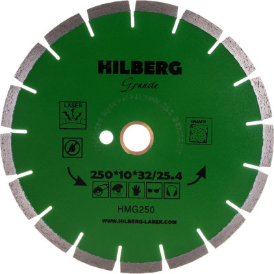 Отрезной алмазный диск Hilberg Hilberg Гранит Лазер HMG250