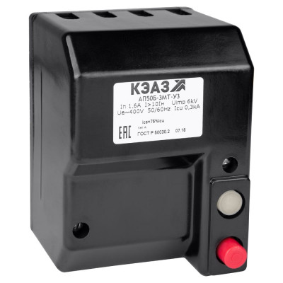 Автоматический выключатель КЭАЗ АП50Б-3МТ-2,5А-10Iн-500AC-У3 107270