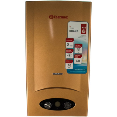 Газовый проточный бытовой водонагреватель Термекс G 20 D Golden brown ЭдЭБ00937