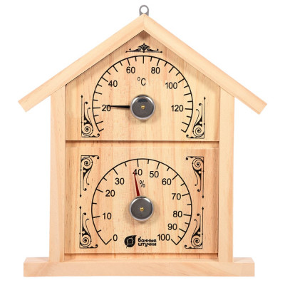 Термометр для бани и сауны Банные штучки Банная станция Домик 18023