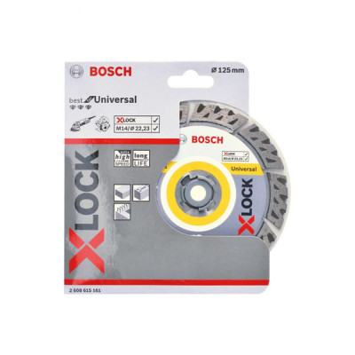 Алмазный диск Bosch X-LOCK Best for Universal 2608615161