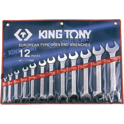 Набор рожковых ключей KING TONY 1112MR