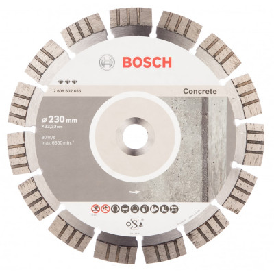 Алмазный диск для бетона Bosch Best for Concrete 2608602655