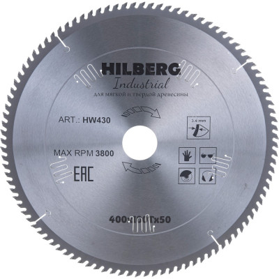 Пильный диск по дереву Hilberg Hilberg Industrial HW430