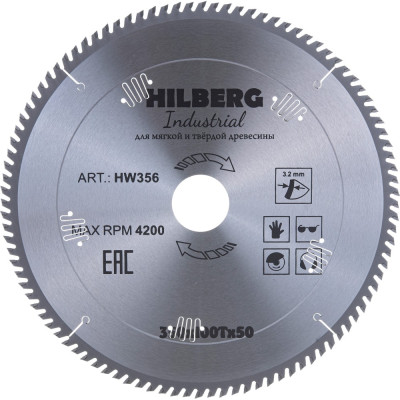 Пильный диск по дереву Hilberg Hilberg Industrial HW356