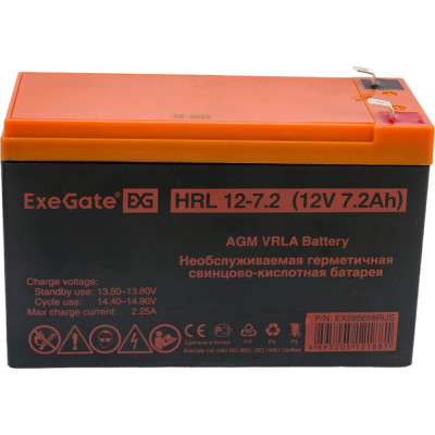 Аккумуляторная батарея ExeGate HRL 12-7.2 285658