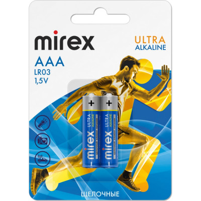 Щелочная батарея Mirex 23702-LR03-E2