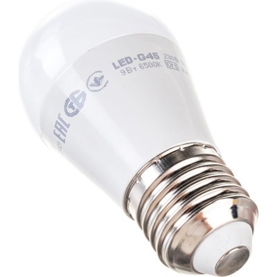 Лампа IEK LLE-G45-9-230-65-E27