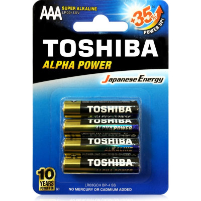 Алкалиновый элемент питания Toshiba ALPHA POWER 4456