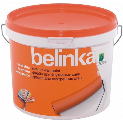 Вододисперсионная моющаяся краска для внутренних стен и потолков Belinka B1 45907
