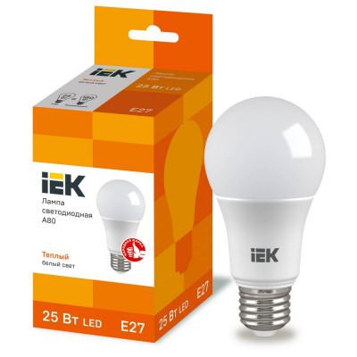 Светодиодная лампа IEK LLE-A80-25-230-30-E27
