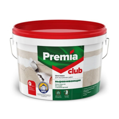 Выравнивающая шпатлевка для внутренних работ Premia Club CLUB О03932