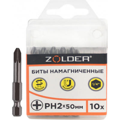 Намагниченные биты для отверток ZOLDER fph25010