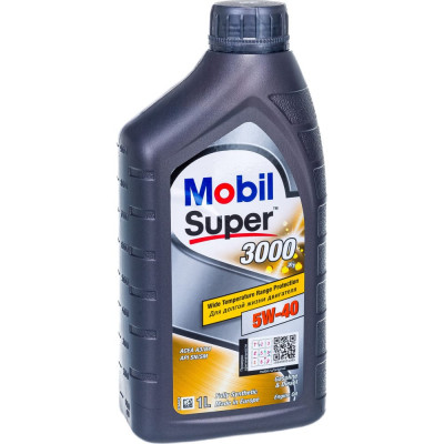 Синтетическое моторное масло MOBIL Super 3000 X1 5W-40 150547