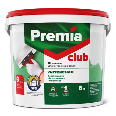 Латексная шпатлевка для внутренних работ Premia Club CLUB О03940
