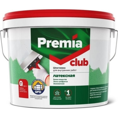 Латексная шпатлевка для внутренних работ Premia Club CLUB О03941