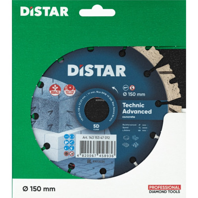 Сегментный алмазный диск DiStar Technic Advanced 14315347012