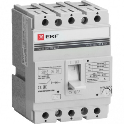 Автоматический выключатель EKF ВА-99 PROxima mccb99-160-125