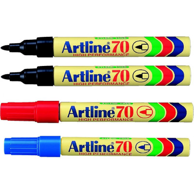Набор перманентных заправляемых промышленных маркеров Artline EK70-C4