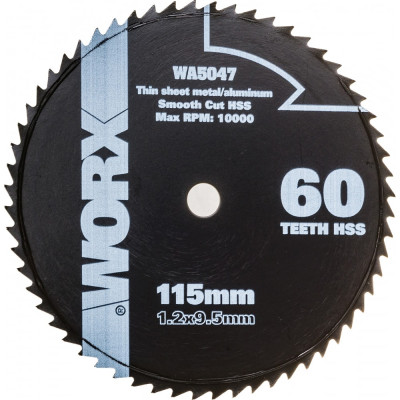 Пильный диск по металлу WORX WA5047
