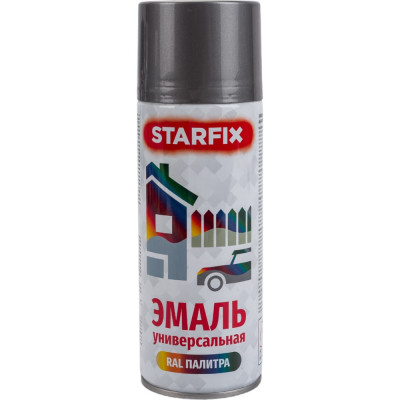 Универсальная аэрозольная краска-эмаль STARFIX SM-103034-1