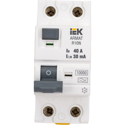 Выключатель дифференциального тока IEK ARMAT R10N AR-R10N-2-040A030