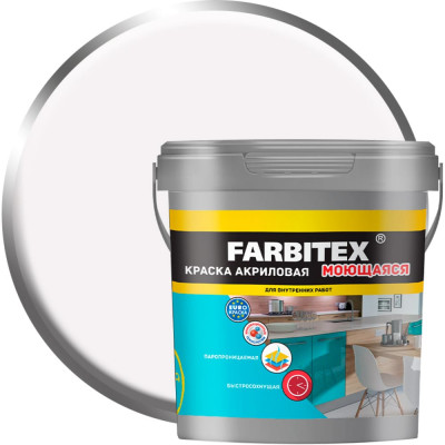 Моющаяся акриловая краска Farbitex 4300006826