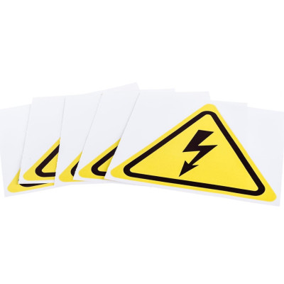 Наклейка REXANT знак электробезопасности Опасность поражения электротоком 56-0006
