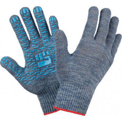 Средние хлопчатобумажные перчатки Фабрика перчаток 4-10-СР-СЕР-(M)