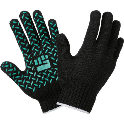 Хлопчатобумажные перчатки Фабрика перчаток комфорт 5-75-КОМ-ЧЕР-(M)