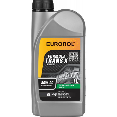 Трансмиссионное масло Euronol TRANS X 80w-90, GL-4/5 80212