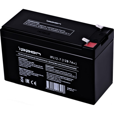Батарея для ибп IPL12-7 IPPON 1361420