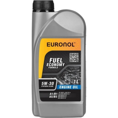 Моторное масло Euronol FUEL ECONOMY FORMULA 5w-30, A1/B1, A5/B5 80012