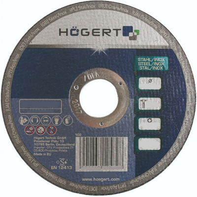 Отрезной диск по металлу HOEGERT TECHNIK HT6D604