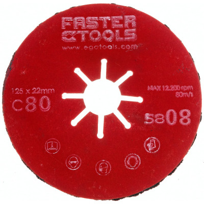Гофрированный шлифовальный диск FASTER TOOLS 5808