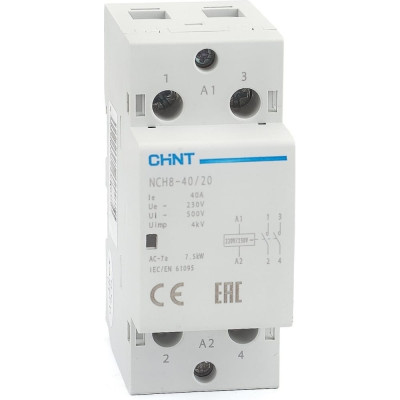Модульный контактор CHINT NCH8-40/20 256081