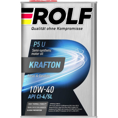Моторное масло Rolf KRAFTON P5 U 10W-40 322581