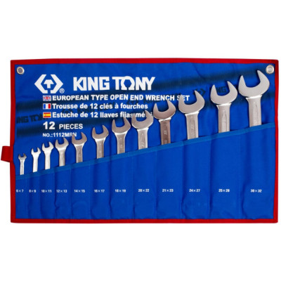Набор рожковых ключей KING TONY 1112MRN