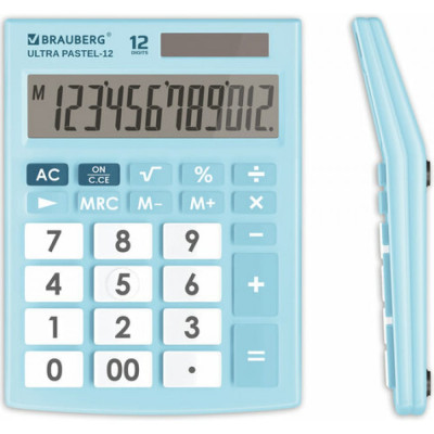 Настольный калькулятор BRAUBERG ULTRA PASTEL-12-LB 250502