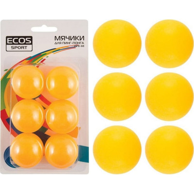 Мячики для пинг-понга Ecos PPB-6B 323118