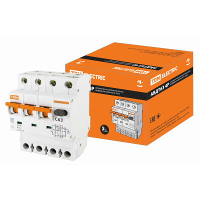 Автоматический выключатель дифференциального тока TDM SQ0202-0057