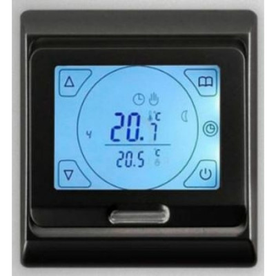 Сенсорный терморегулятор для теплого пола ТеплоСофт E91.716 91716/черный