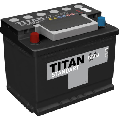 Аккумулятор Titan STANDART 62.1 VL 4607008882209
