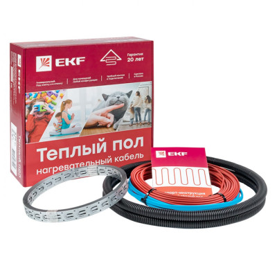 Нагревательный кабель для теплого пола EKF nk-1500