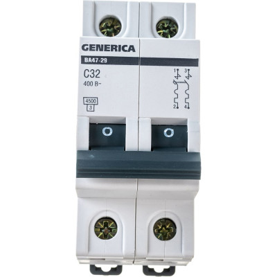 Автоматический выключатель GENERICA ВА47-29 MVA25-2-032-C