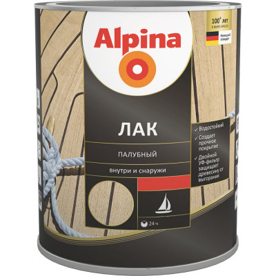 Алкидно-уретановый палубный лак ALPINA 948103968