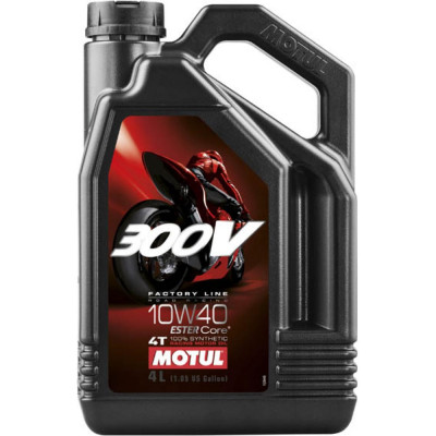 Моторное масло для мотоциклов MOTUL 300 V 4T FL Road Racing SAE 10W40 104121