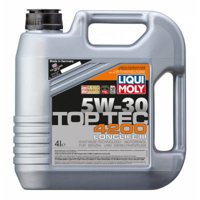 Синтетическое моторное масло LIQUI MOLY Top Tec 4200 5W-30 A3/B4/C3 3715