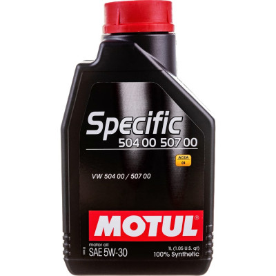 Синтетическое масло MOTUL Specific VW 504 00 507 00 5W30 106374
