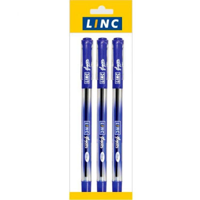 Набор шариковых ручек LINC GLYCER 1300RF/blue/3